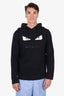 Fendi Black Monster Eyes Patch Detail Hoodie Size 52 Mens