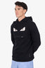 Fendi Black Monster Eyes Patch Detail Hoodie Size 52 Mens