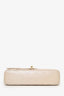 Pre-Loved Chanel™ 2012 Pearly Beige Caviar Leather Medium Classic Double Flap Bag