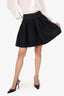 Christian Dior Black Lace Pleated Mini Skirt Size 4