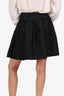 Christian Dior Black Lace Pleated Mini Skirt Size 4