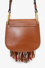 Chloé Brown/Multicolour Hudson Fringe Crossbody Bag