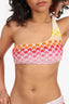 Missoni Pink/Multicolour Swim One Shoulder Top + Swim Bottom Size 42