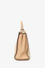 Fendi Beige Leather Large Peekaboo With Strap