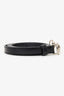 Gucci Black Leather Thin Horsbit Belt Size 90