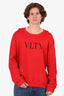 Valentino Red 'VLTN' Print Sweatshirt Size L Mens