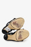 Gucci Black Mesh Suede Accents Slingback Sandals Size 37 (As Is)