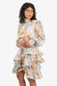 Elliatt Multicolour Floral 'Asta' Long Sleeve Mini Dress Size S