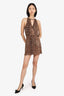 Parker Leopard Print Mini V-neck Dress Size XS