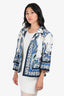 L'Agence Blue/White Paisley Jacket Size 4