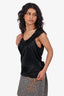 Gucci Black Cowl Neck Sleeveless Top Size M