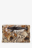 Prada Brown Python Leather Clutch