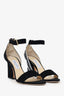 Jimmy Choo Black Suede Open Toe Heels Size 39.5