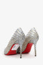 Christian Louboutin Silver/Gold Pointed Toe Heels Size 40