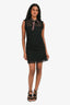 Sandro Black Lace Sleeveless Ruffle Tie Mini Dress Size 1