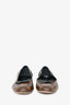Louis Vuitton Brown/Black Leather Monogram Flats Size 35.5