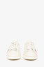 Gucci White Leather GG Printed Logo Ace Sneakers Size 35