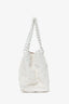 Pre-Loved Chanel™ 2000-02 White Raffia Chain Beach Tote With Pouches