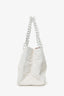 Pre-Loved Chanel™ 2000-02 White Raffia Chain Beach Tote With Pouches