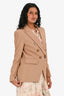 Veronica Beard Camel Double Breasted Blazer Size 4