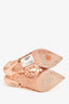 Valentino Rose Gold Sequin Rockstud Pointed Heels Size 38.5