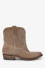 Frye Beige Leather Studded Mid-Calf Western Boots Size 8