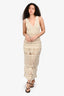 Ulla Johnson Cream Wool Lace Pattern Sleeveless Dress Size S