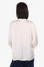 Maje Cream Satin Pussy Bow Blouse Size 1