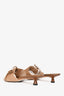 Manolo Blahnik Vintage Brown Ponyhair Calfskin Leather Mules Size 39
