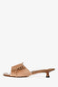 Manolo Blahnik Vintage Brown Ponyhair Calfskin Leather Mules Size 39