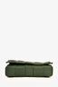 Bottega Veneta Dark Green Leather Casette Crossbody