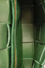 Bottega Veneta Dark Green Leather Casette Crossbody