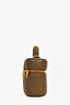 Saint Laurent Green Quilted 'Gaby' Top Handle Bag with Strap