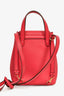 Salvatore Ferragamo Pink Leather 'Gancio' Crossbody Bag
