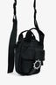 Simone Rocha Black Nylon Faux Pearl/Crystal Buckle Crossbody Bag