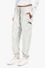 Rick Owens Cream Silk Cargo Pant Joggers Size 44 Mens
