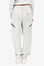 Rick Owens Cream Silk Cargo Pant Joggers Size 44 Mens