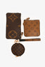Louis Vuitton Brown Reverse Monogram Trio Pouches
