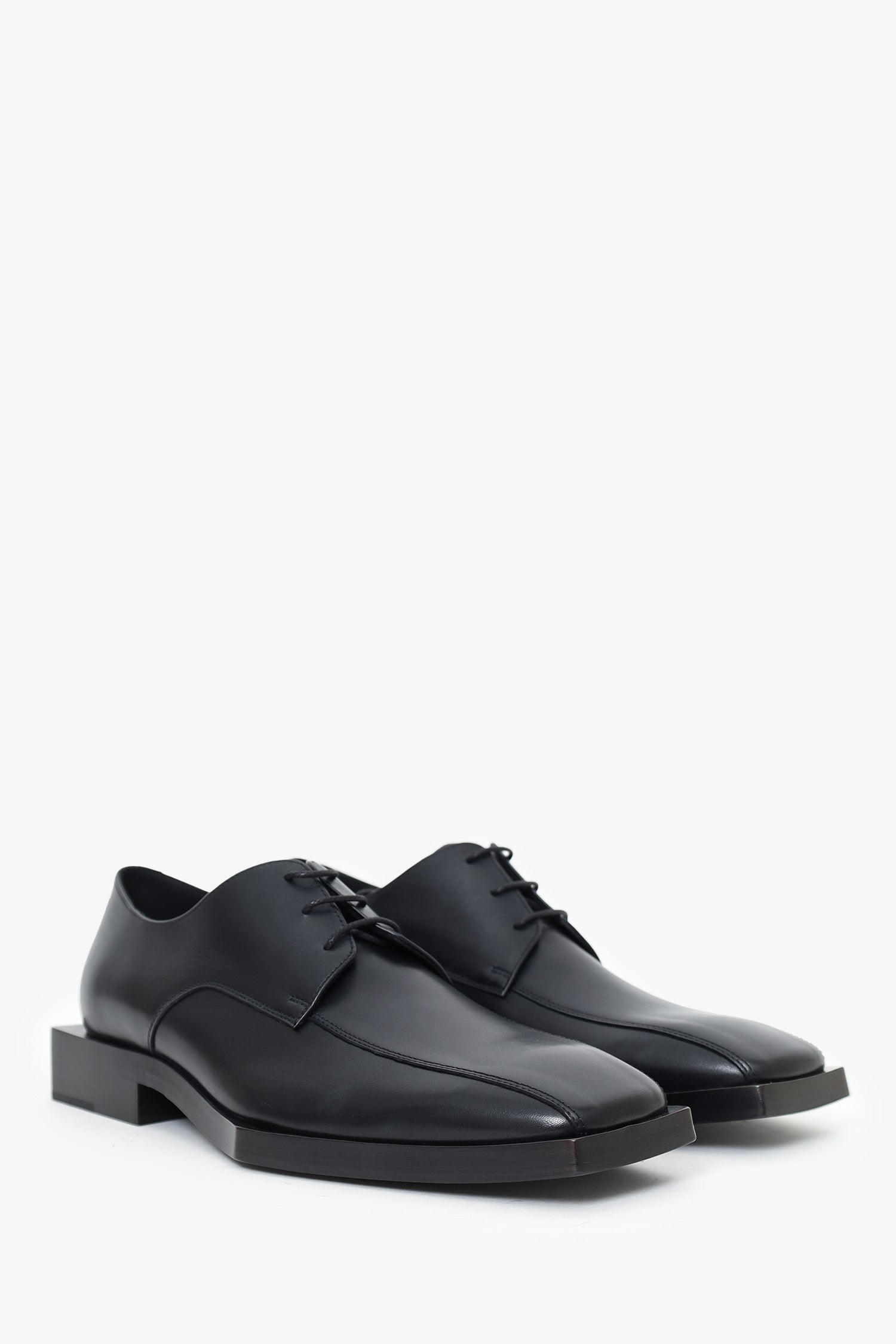 Balenciaga Black Leather Square Toe Rim Derby Size 41 Mens – Mine