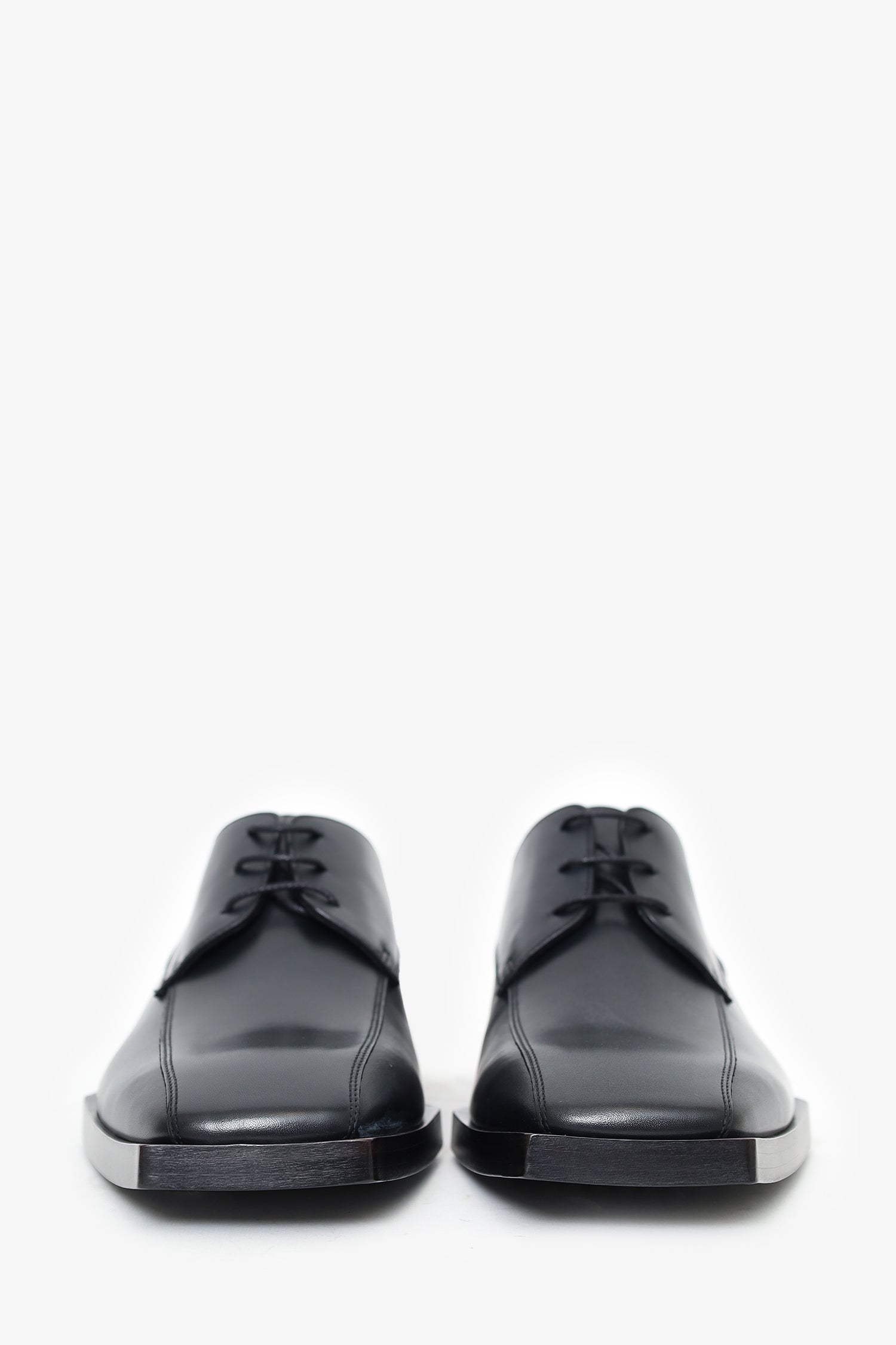 Balenciaga Black Leather Square Toe Rim Derby Size 41 Mens – Mine