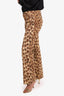 Moschino Jeans Leopard Print High Waisted Pants Size 27