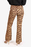 Moschino Jeans Leopard Print High Waisted Pants Size 27