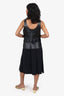 3.1 Phillip Lim Black Leather/Silk Sleeveless Dress Size 4