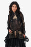 Junya Watanabe Comme des Garcons Black/Khaki Tulle Cargo Jacket Size S
