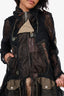 Junya Watanabe Comme des Garcons Black/Khaki Tulle Cargo Jacket Size S
