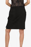 Elizabeth & James Black Button Detail Mini Skirt Size 10
