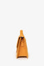 Jacquemus Orange Nubuck Leather Bambino Top Handle Bag With Strap