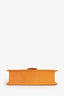 Jacquemus Orange Nubuck Leather Bambino Top Handle Bag With Strap