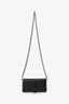 Prada Black Studded City Calf/Saffiano Leather Mini Cahier Wallet On Chain