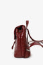 Saint Laurent Burgundy Y Quilted Calfskin Leather Small Loulou Backpack